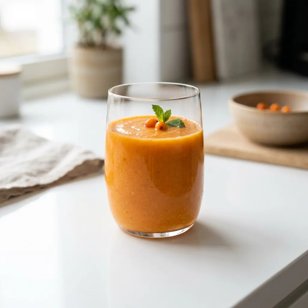 Fotó a tálalásra kész Egészséges smoothie ételről