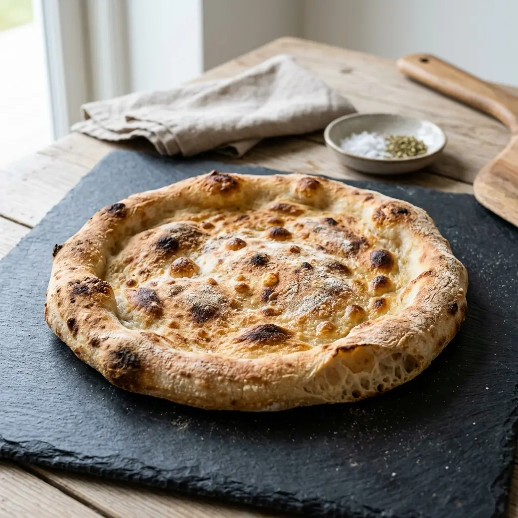 Fotó a tálalásra kész Házi pizzatészta ételről
